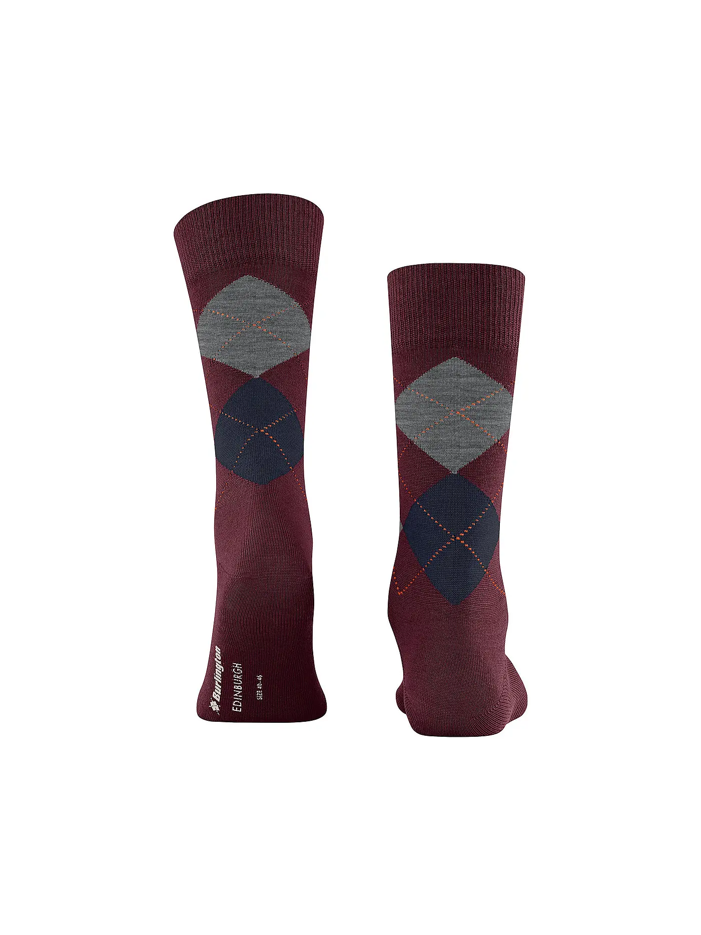 BURLINGTON | Herren Socken EDINBURGH 40-46 claret | dunkelrot