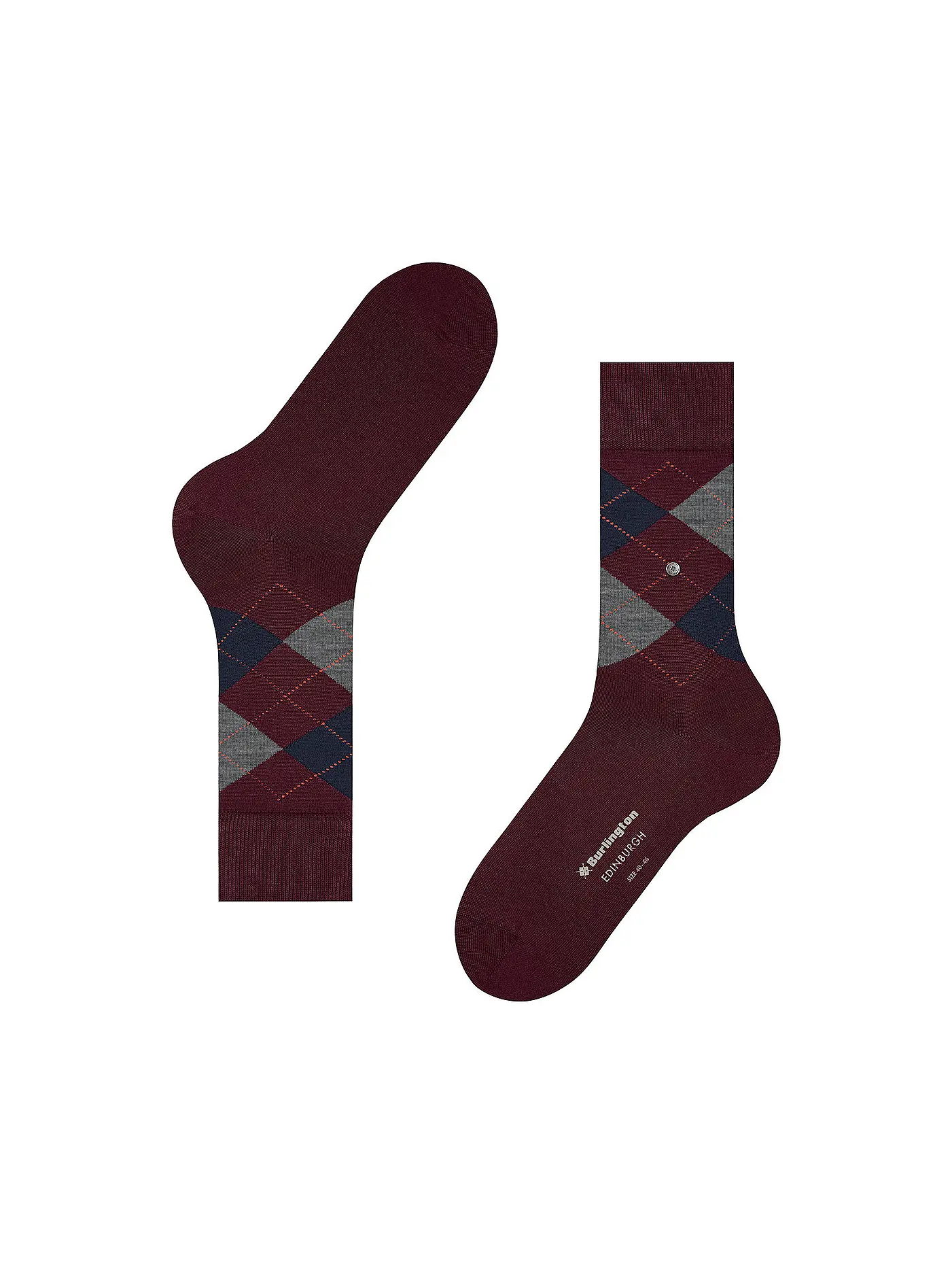 BURLINGTON | Herren Socken EDINBURGH 40-46 claret | dunkelrot