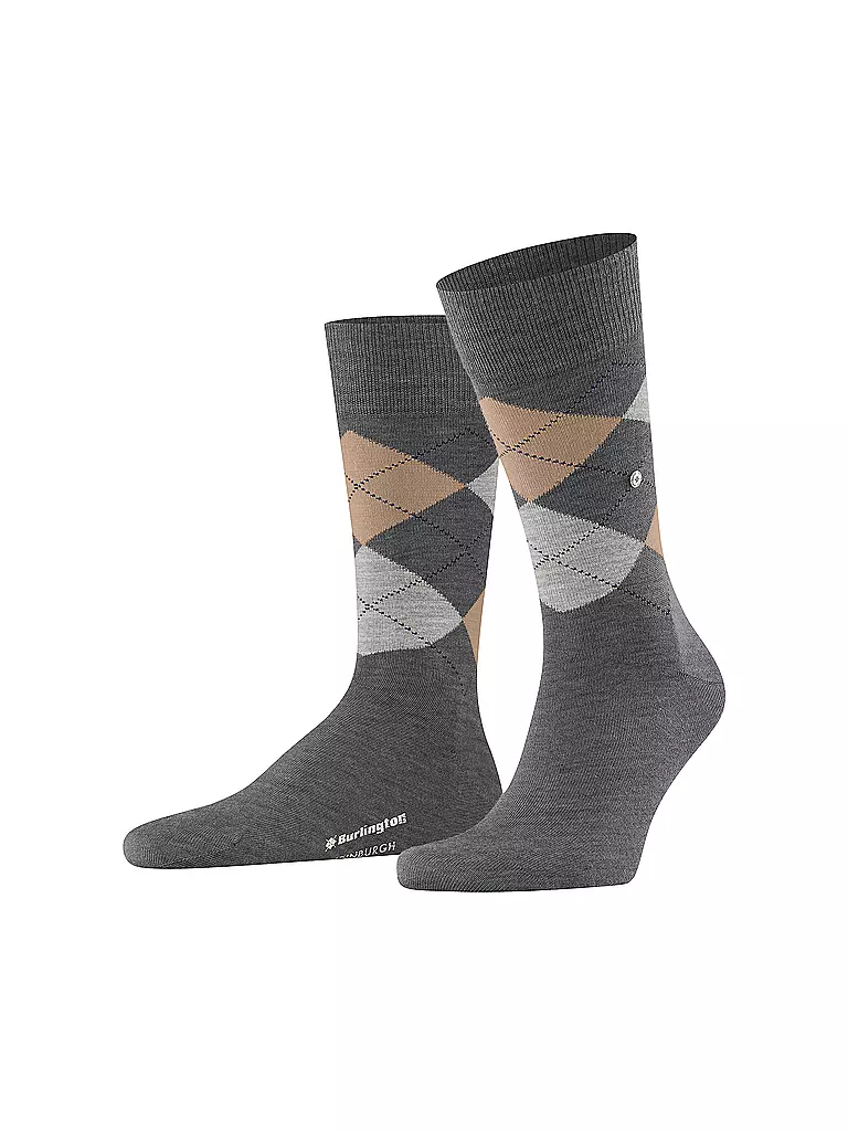 BURLINGTON | Herren Socken EDINBURGH 40-46 dark grey | grau