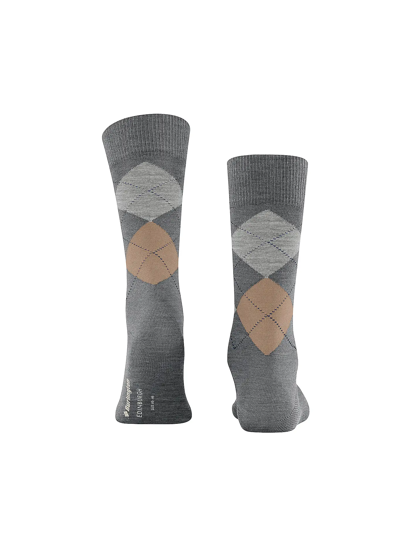 BURLINGTON | Herren Socken EDINBURGH 40-46 dark grey | grau