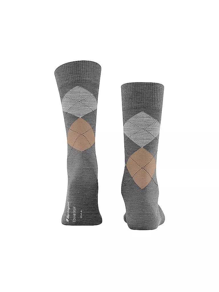 BURLINGTON | Herren Socken EDINBURGH 40-46 dark grey | grau
