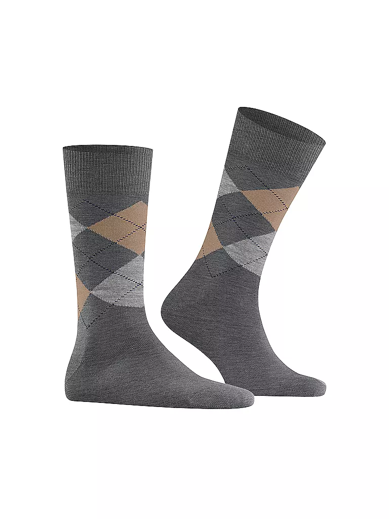 BURLINGTON | Herren Socken EDINBURGH 40-46 dark grey | grau