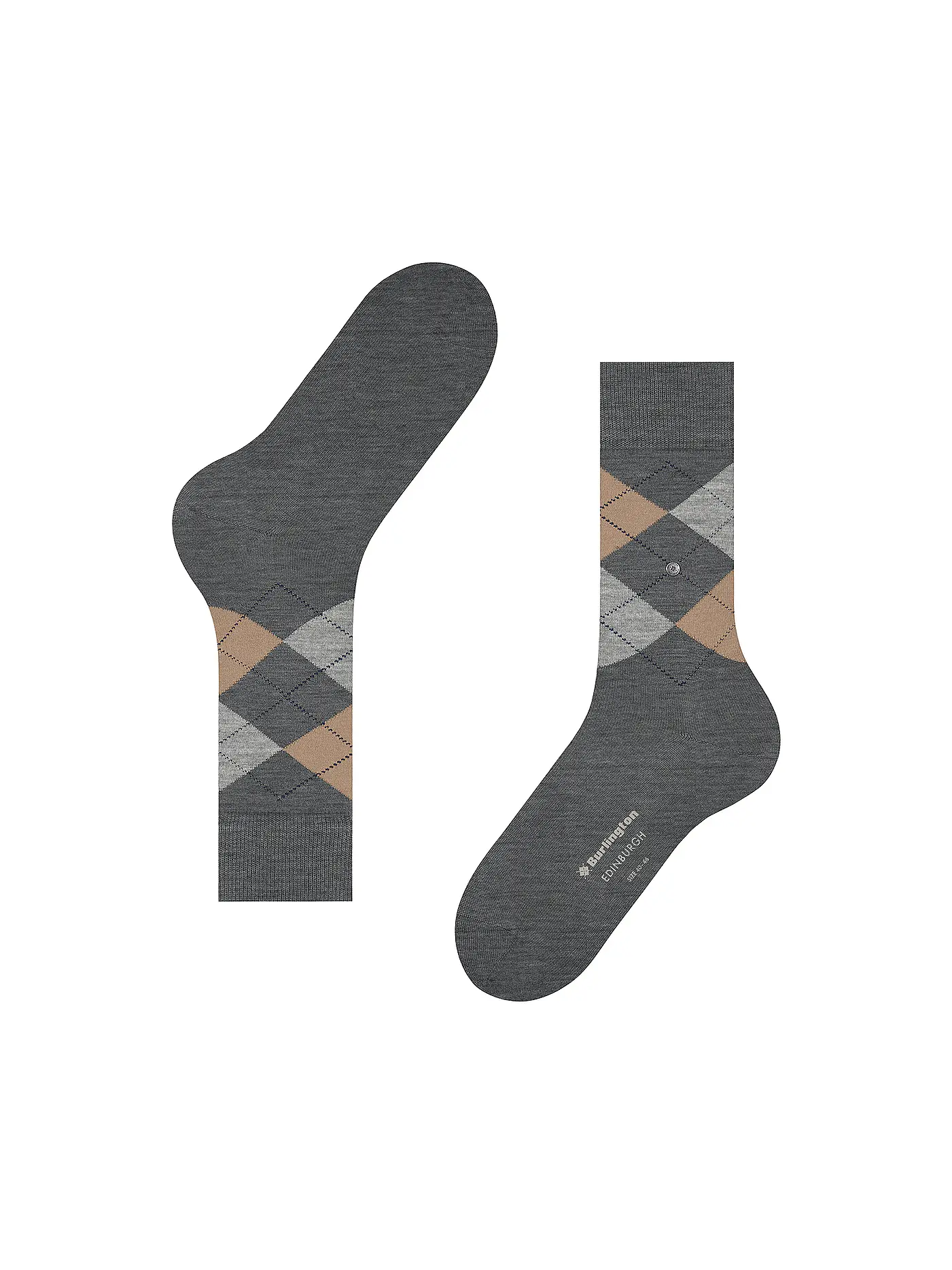 BURLINGTON | Herren Socken EDINBURGH 40-46 dark grey | grau
