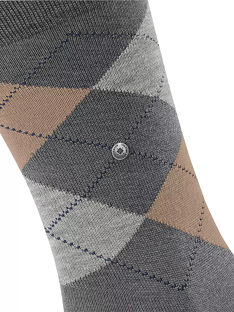 BURLINGTON | Herren Socken EDINBURGH 40-46 dark grey | grau