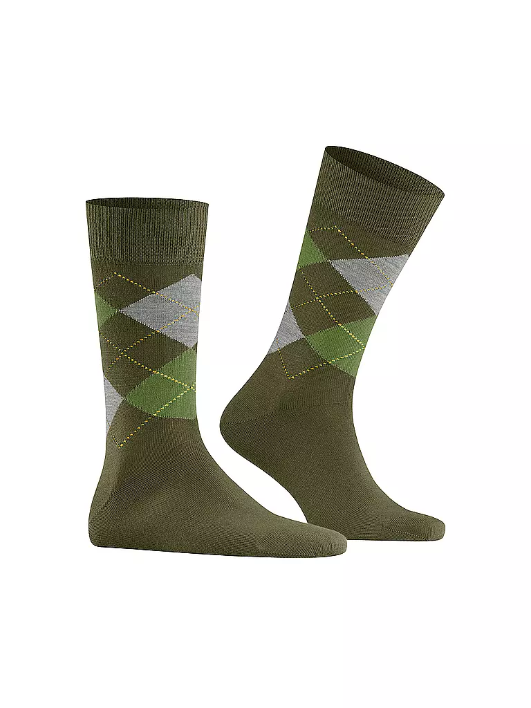 BURLINGTON | Herren Socken EDINBURGH 40-46 forest | gelb