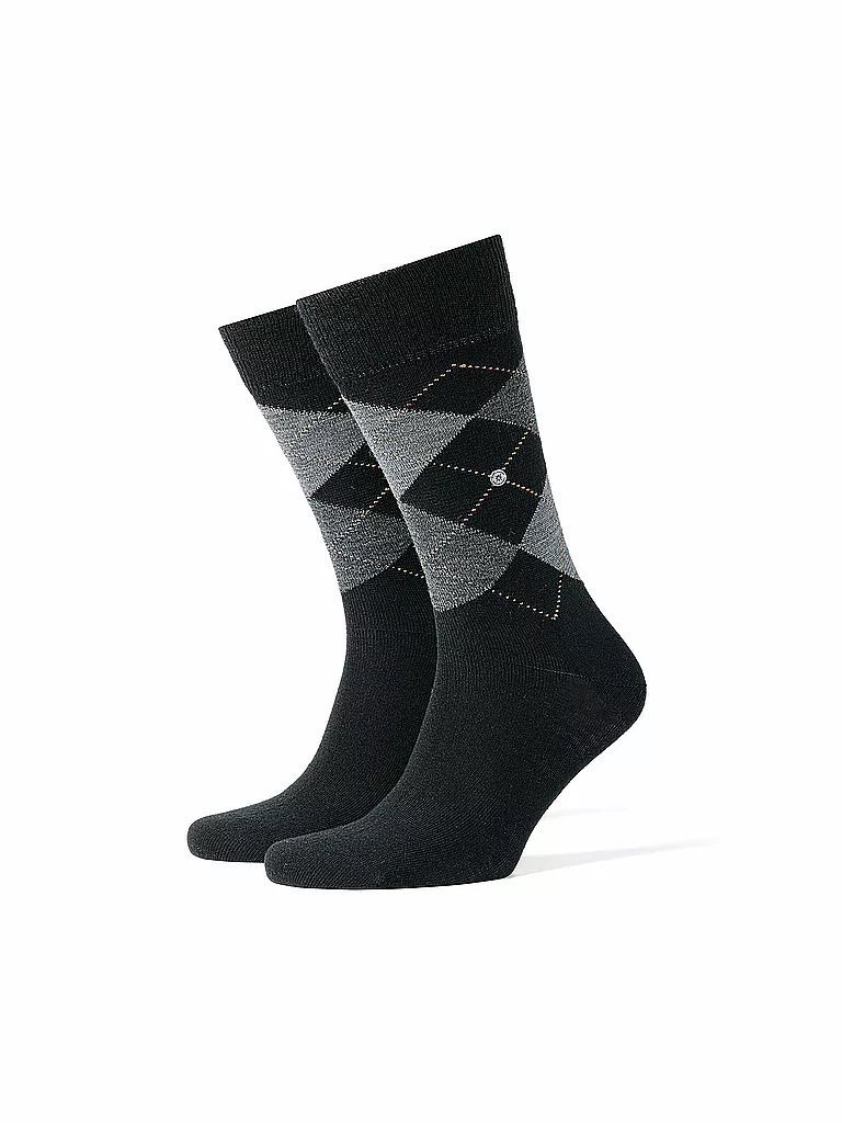 BURLINGTON | Herren Socken EDINBURGH 40-46 schwarz | schwarz