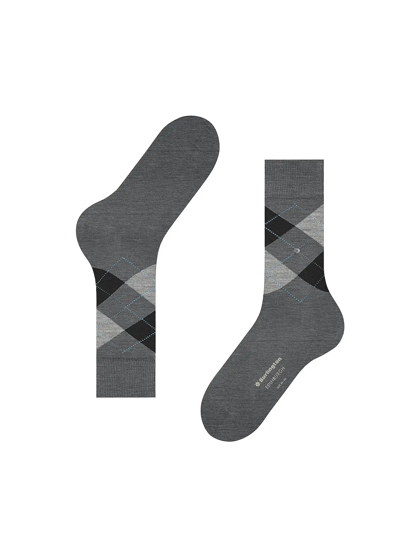 BURLINGTON | Herren Socken EDINBURGH asphalt mel | grau