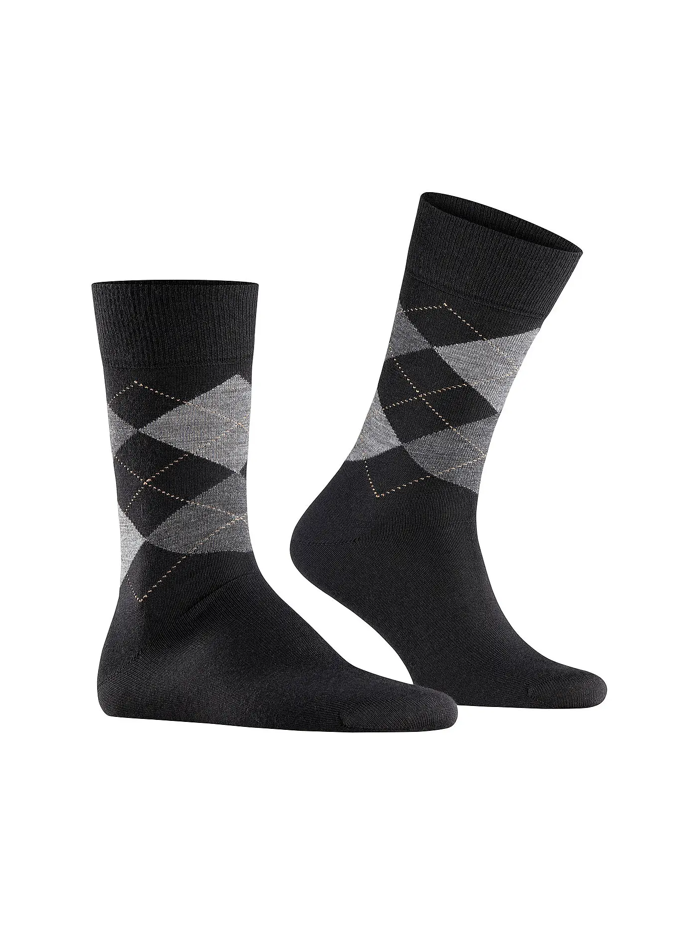 BURLINGTON | Herren Socken EDINBURGH black | schwarz