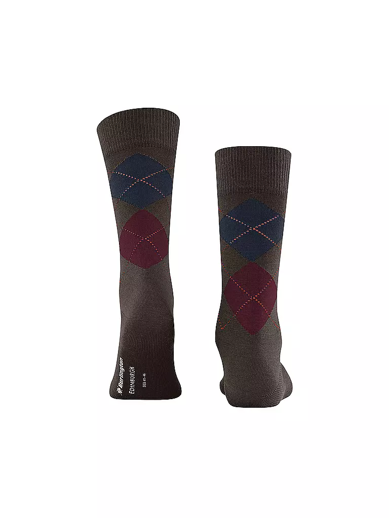 BURLINGTON | Herren Socken EDINBURGH dark brown | braun