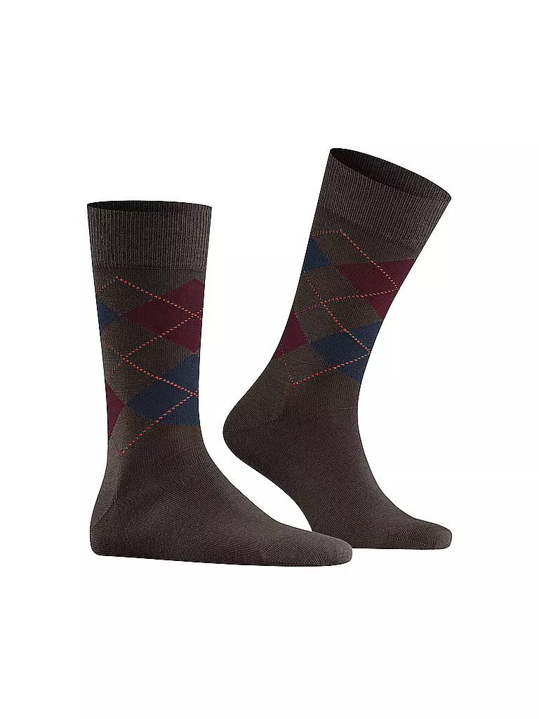 BURLINGTON | Herren Socken EDINBURGH dark brown | braun