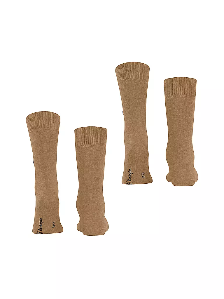 BURLINGTON | Herren Socken EVERYDAY 2-er Pkg. 40-46 brown suger | camel