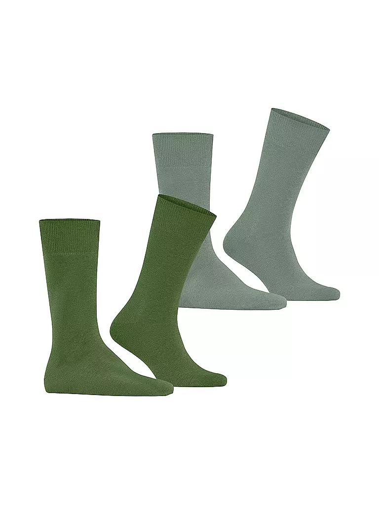 BURLINGTON | Herren Socken EVERYDAY 2-er Pkg. 40-46 fir green | grün