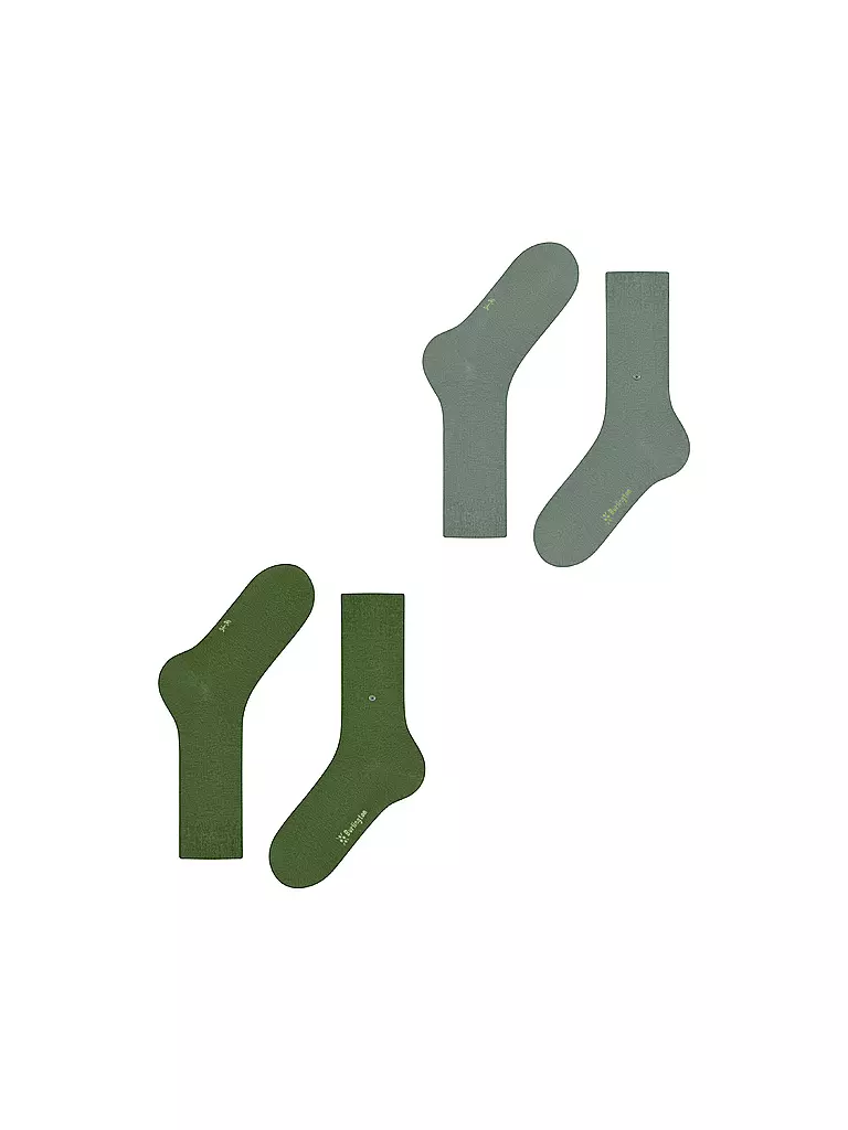 BURLINGTON | Herren Socken EVERYDAY 2-er Pkg. 40-46 fir green | grün