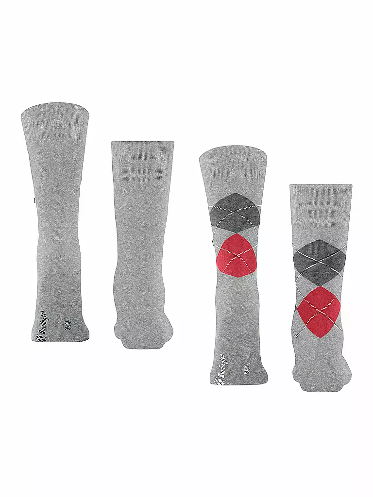 BURLINGTON | Herren Socken EVERYDAY 2-er Pkg. 40-46 lt.  heather | beige