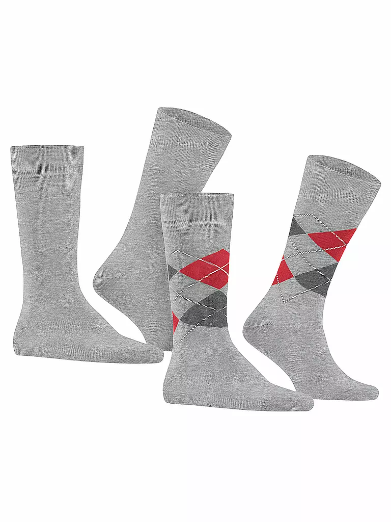 BURLINGTON | Herren Socken EVERYDAY 2-er Pkg. 40-46 lt.  heather | beige