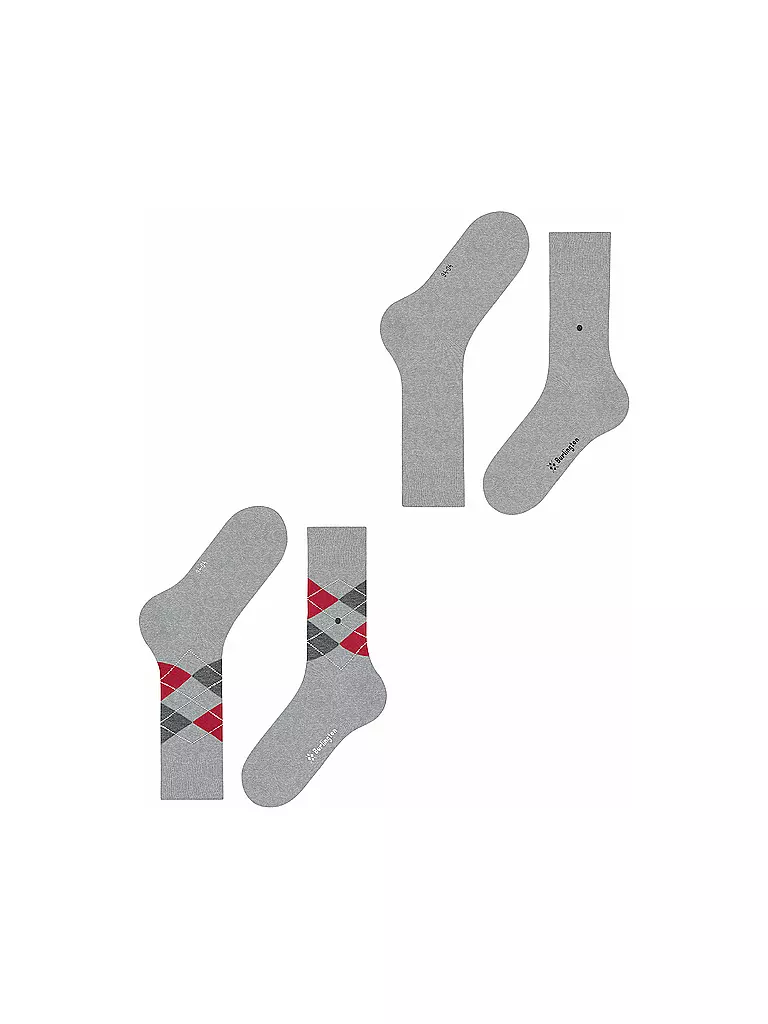 BURLINGTON | Herren Socken EVERYDAY 2-er Pkg. 40-46 lt.  heather | beige