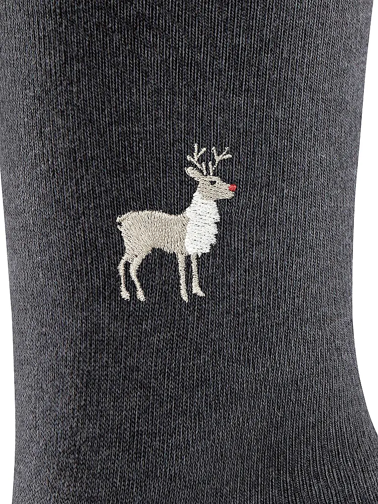 BURLINGTON | Herren Socken Geschenkebox EVERYDAY X-MAS 40-46 sortiment | Grau