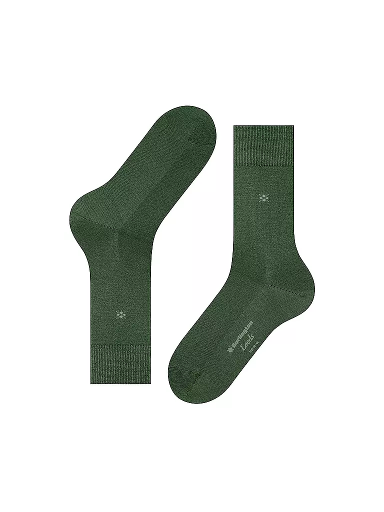 BURLINGTON | Herren Socken LEEDS 40-46 aspargagus | dunkelgrün