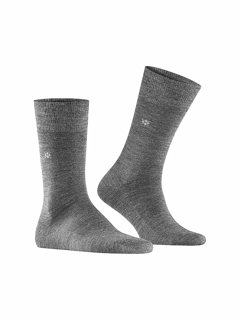 BURLINGTON | Herren Socken LEEDS 40-46 asphalt mel. | grau