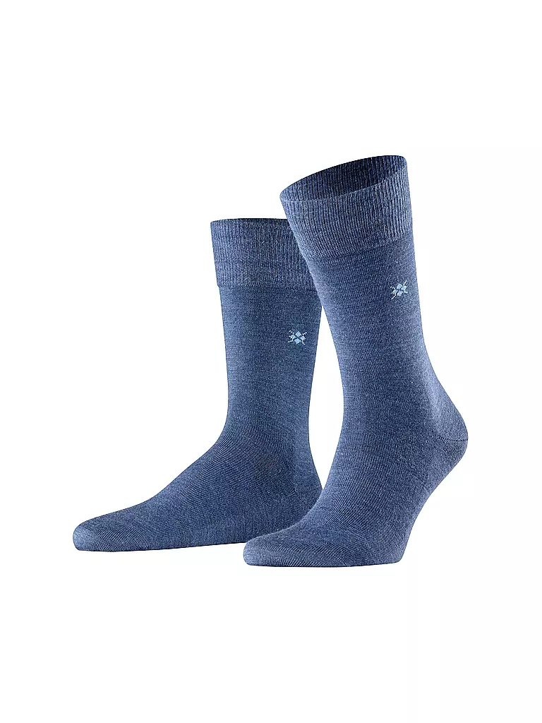 BURLINGTON | Herren Socken LEEDS 40-46 dark blue melange | blau