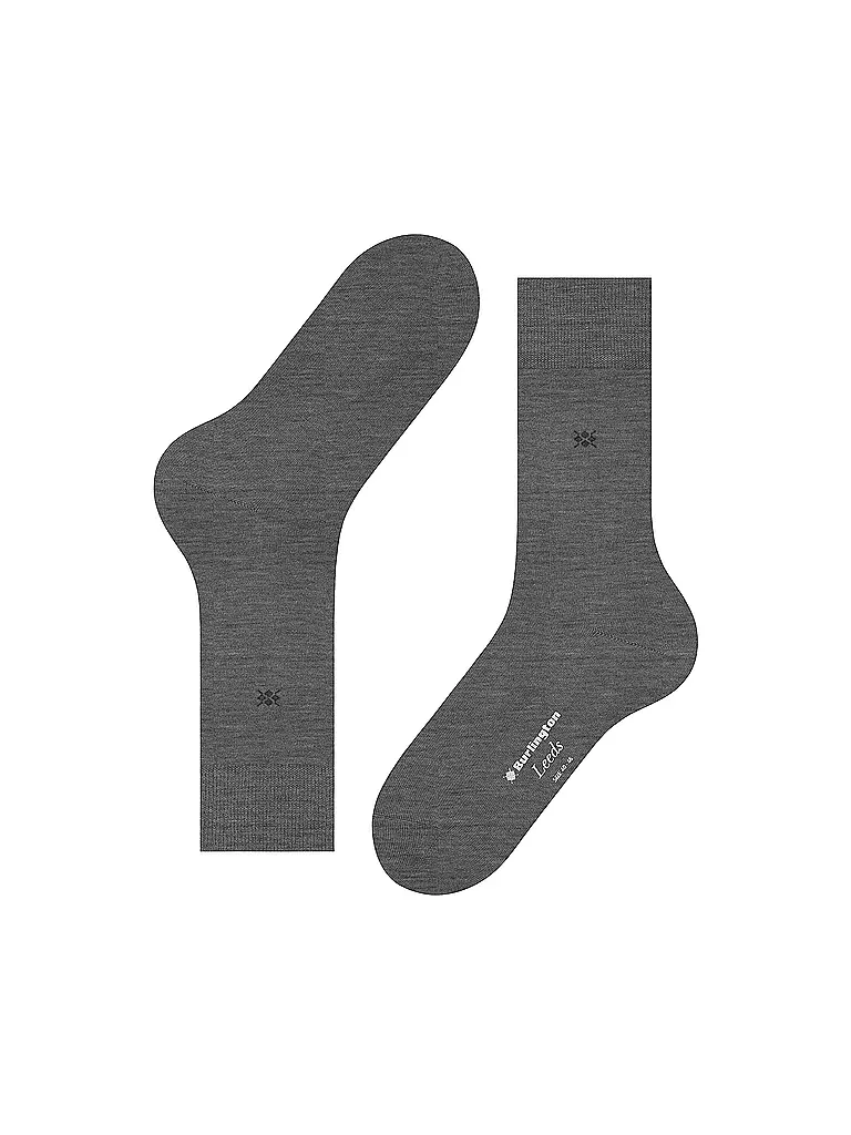 BURLINGTON | Herren Socken LEEDS 40-46 dark grey | grau