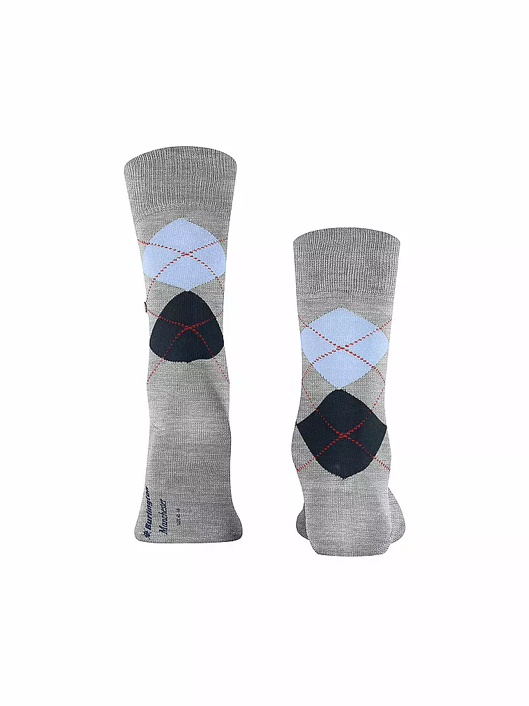 BURLINGTON | Herren Socken MANCHESTER 40-46 concrete melange | hellgrau