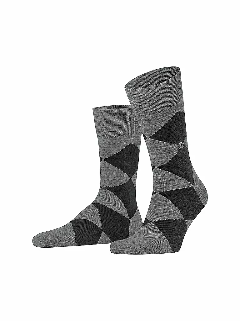 BURLINGTON | Herren Socken MULITICOLOUR CLYDE 40-46 light greymel | grau