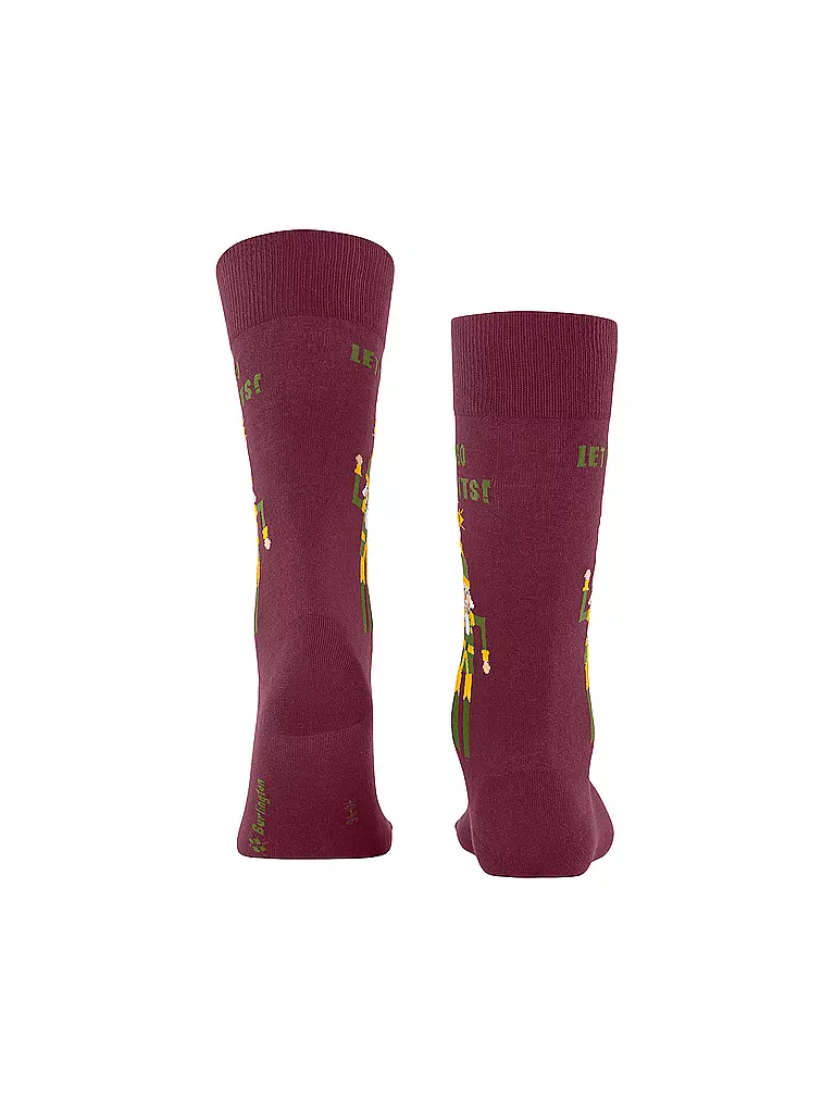 BURLINGTON | Herren Socken NUTTY NUTRACKER 40-46 burgundy | dunkelrot