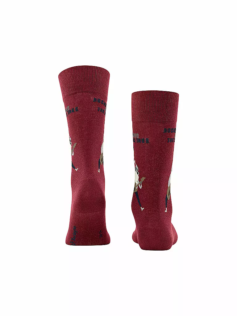 BURLINGTON | Herren Socken Rocking X-Mas Gr. 40-46 | rot