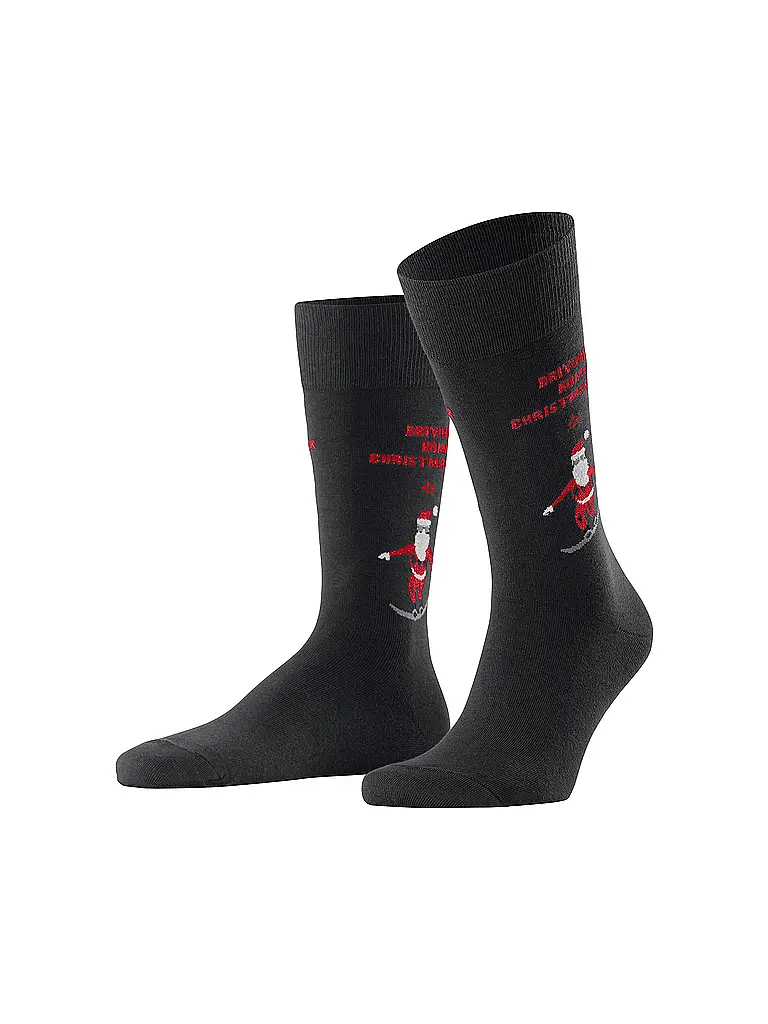 BURLINGTON | Herren Socken SNOWBOARDING SANTA 40-46 black | Schwarz