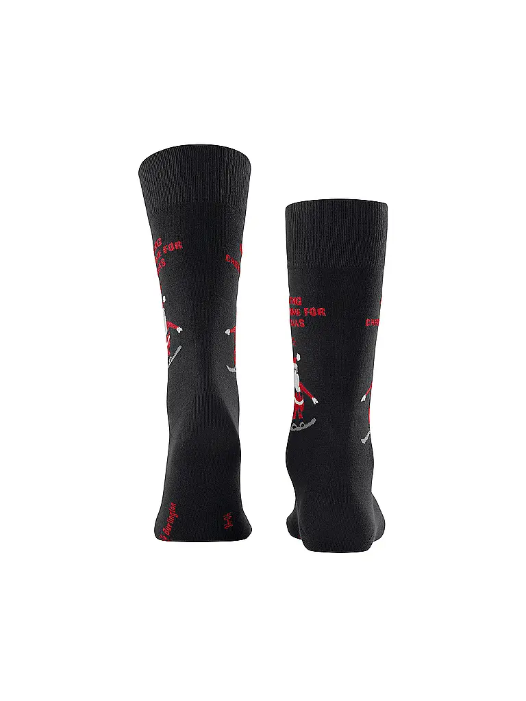 BURLINGTON | Herren Socken SNOWBOARDING SANTA 40-46 black | Schwarz