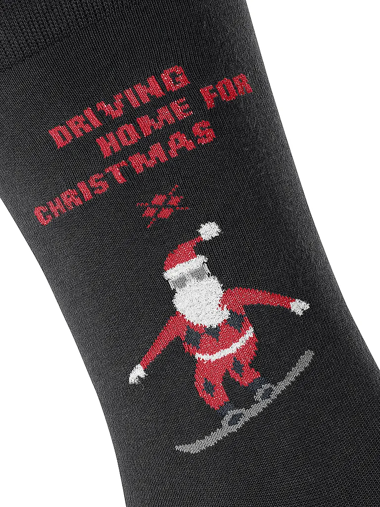BURLINGTON | Herren Socken SNOWBOARDING SANTA 40-46 black | Schwarz