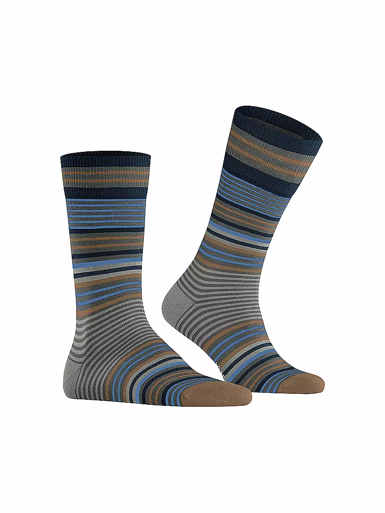 BURLINGTON | Herren Socken STRIPE 40-46 dark grey | schwarz