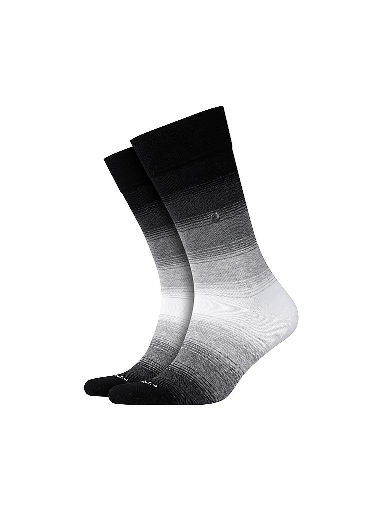 BURLINGTON | Herren-Socken "Ombre Stripe" 40-46  | schwarz