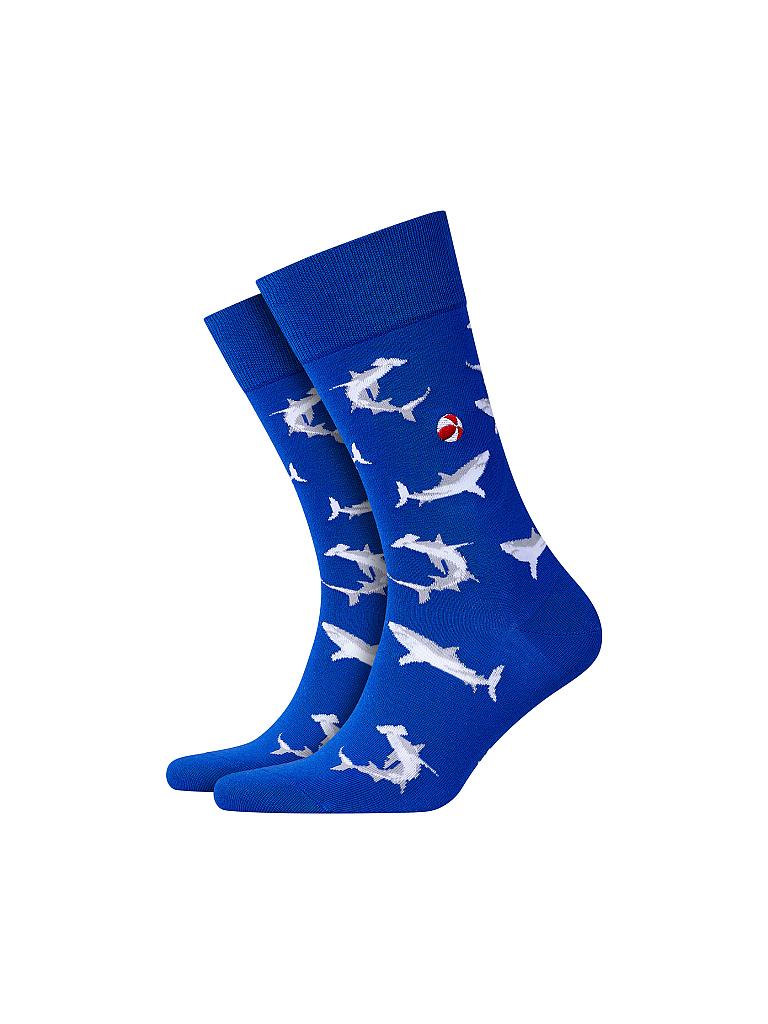 BURLINGTON | Herren-Socken "Sharky" 40-46  | blau