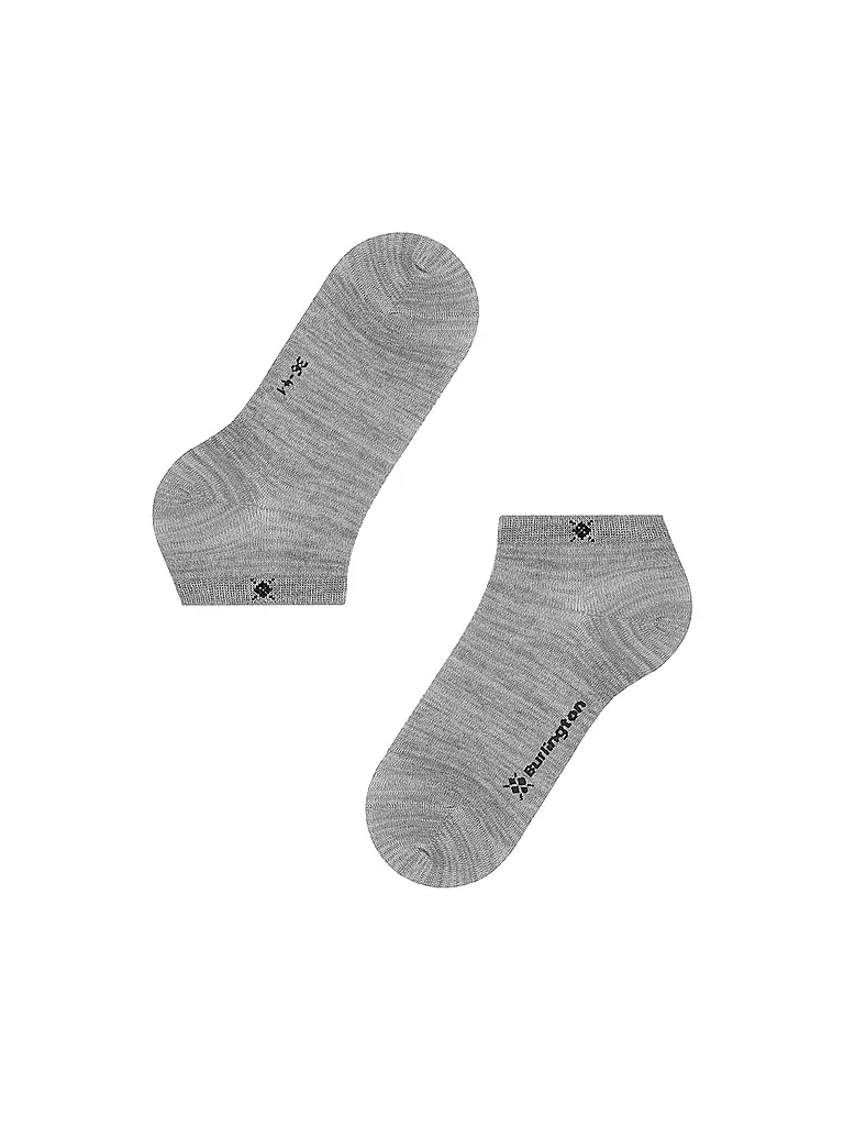 BURLINGTON | Sneaker Socken 36-41 SOHO VIBES light grey | hellgrau