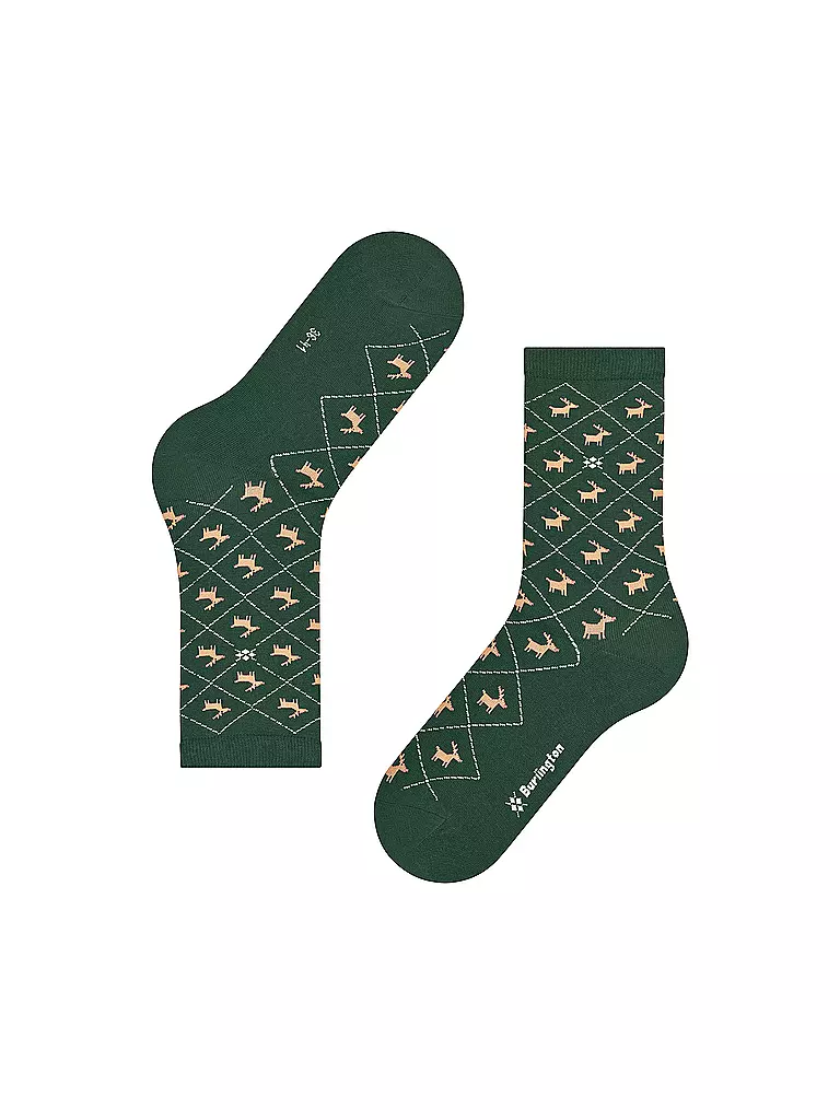 BURLINGTON | Socken REINDEER 36-41 eucalyptus |