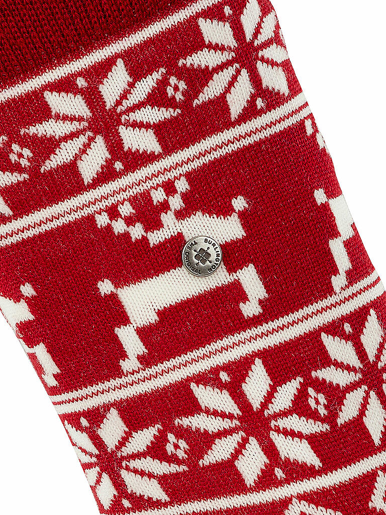 BURLINGTON | Socken X-Mas Fair Isle 36-41 | rot