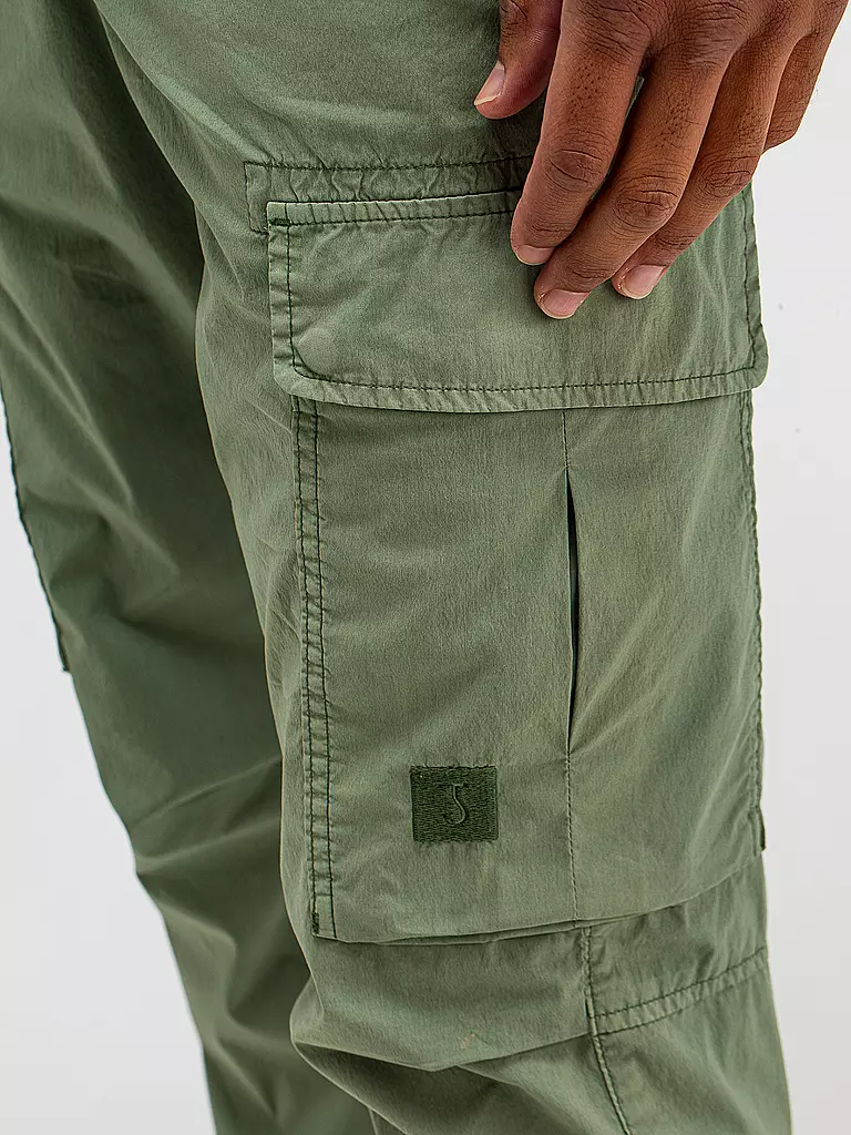 BUTCHER OF BLUE | Cargohose Slim Fit TRISTAN | grün