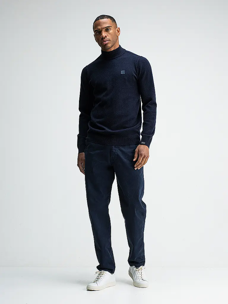 BUTCHER OF BLUE | Pullover CLIFDEN MOCK | dunkelblau