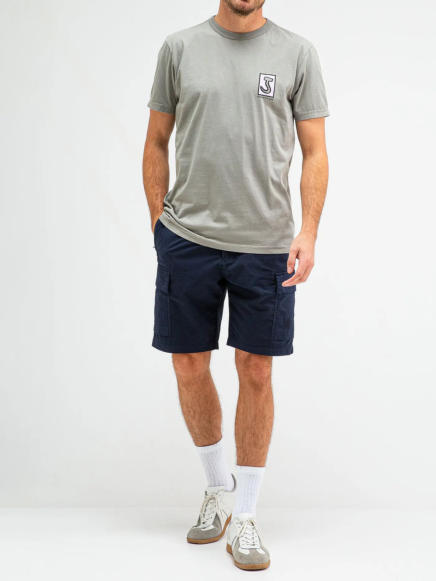 BUTCHER OF BLUE | T-Shirt ARMY TEE  | grau