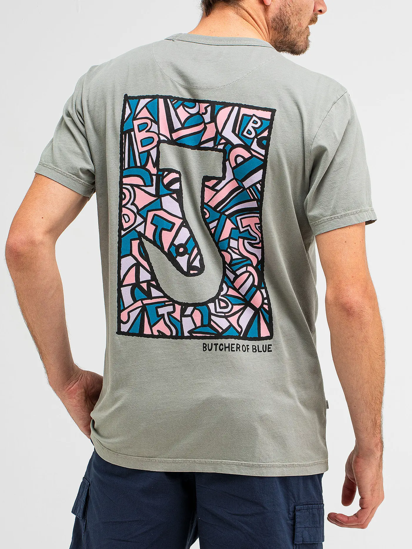 BUTCHER OF BLUE | T-Shirt ARMY TEE  | grau