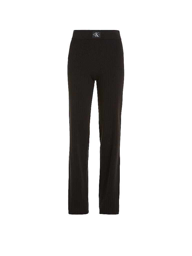 JEANS Hose Flared Fit schwarz L damen