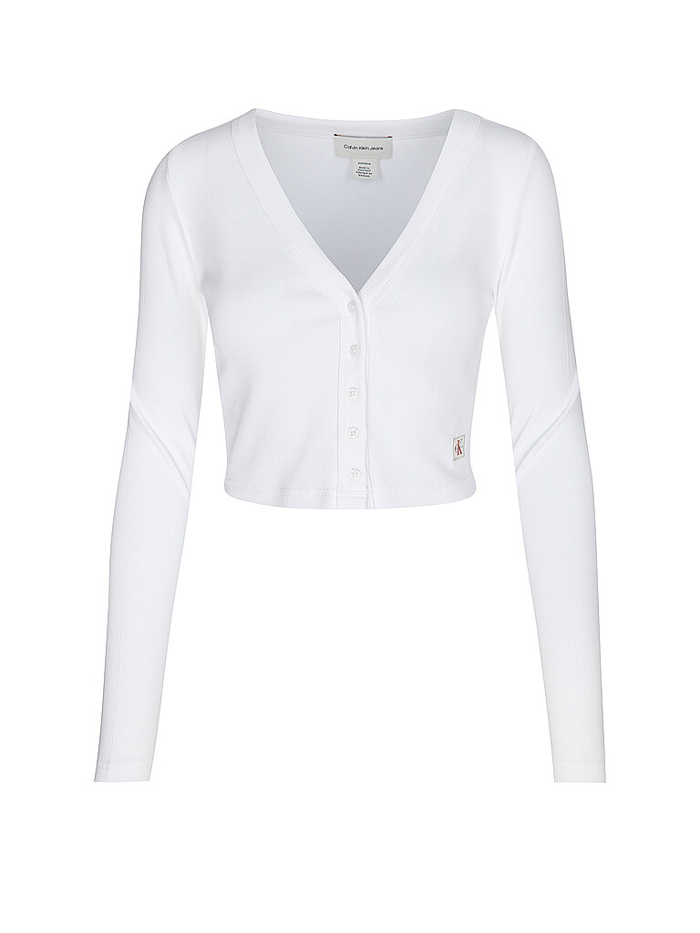 JEANS Langarmshirt weiss XS damen
