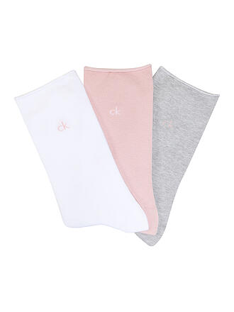 CALVIN KLEIN | Socken 3er Pkg pink