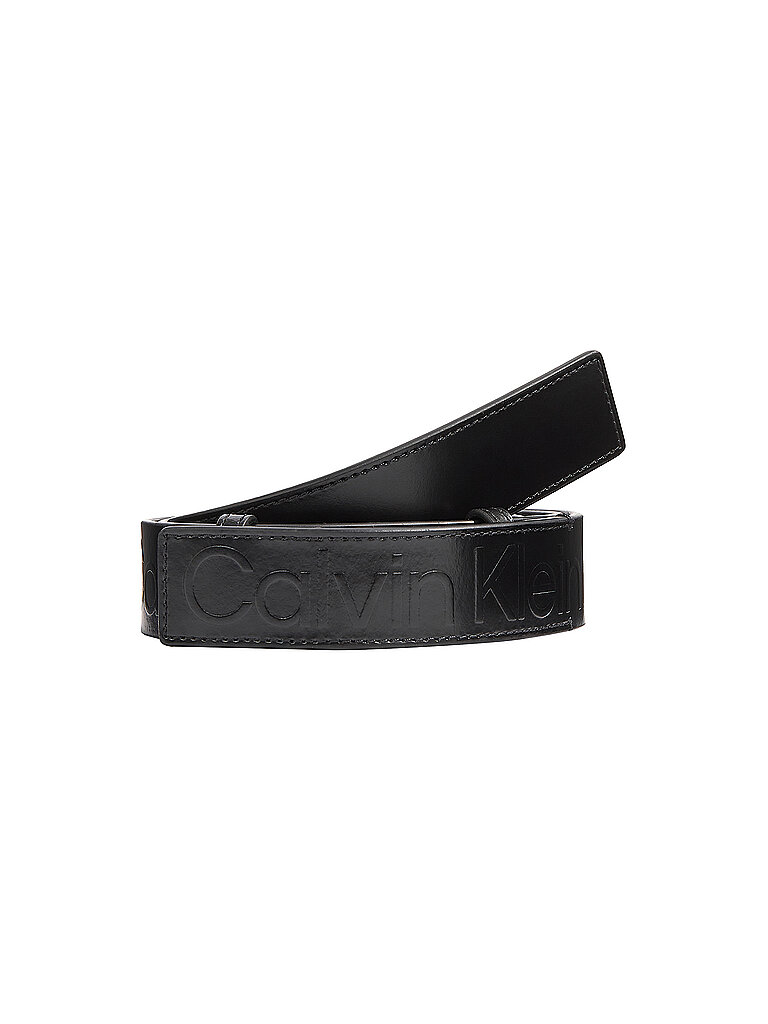 CALVIN KLEIN Ledergürtel schwarz | 95