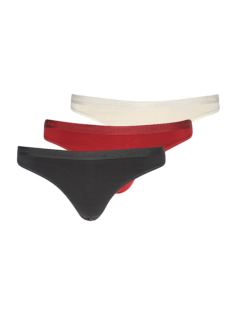 String 3er Pkg. Multi schwarz XS damen