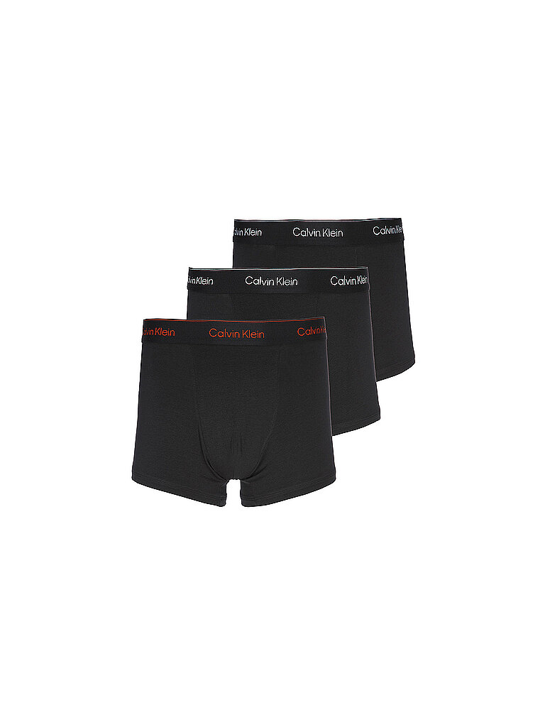 CALVIN KLEIN Pants 3er Pkg orange schwarz | S