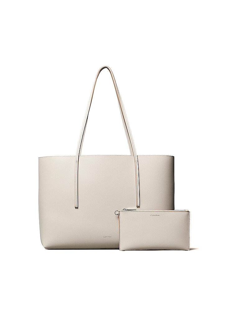 CALVIN KLEIN Tasche - Tote Bag FOIL creme