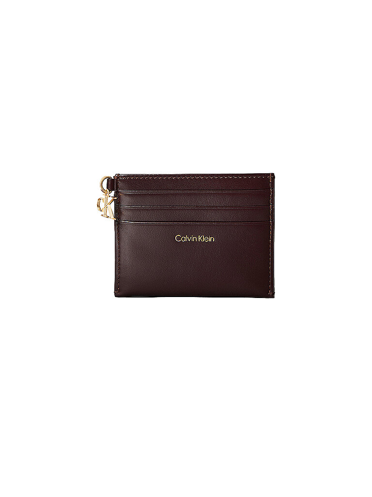 CALVIN KLEIN Kartenetui CK PULLER dunkelrot